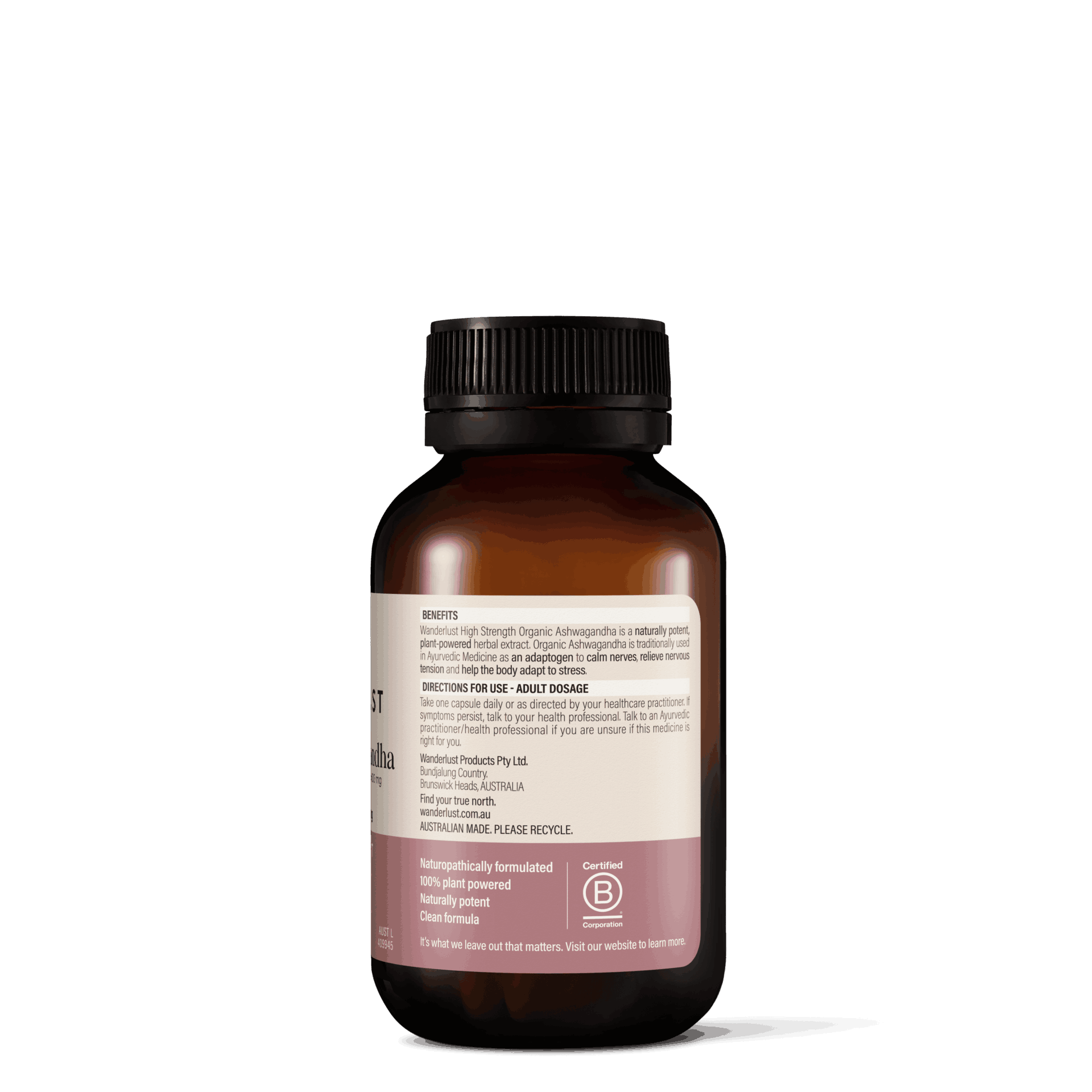 Wanderlust High Strength Organic Ashwagandha - Image 3